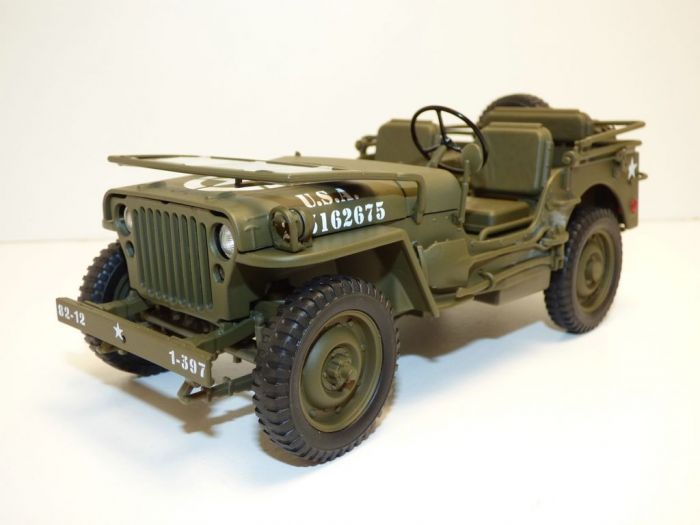 JEEP Wyllys ouverte dday opération overlord débarquement Normandie US Army 1/18