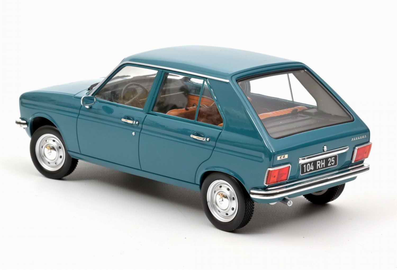 Miniature Voiture de collection Peugeot104 GL 1977 Bleu Régence NOREV 1/18