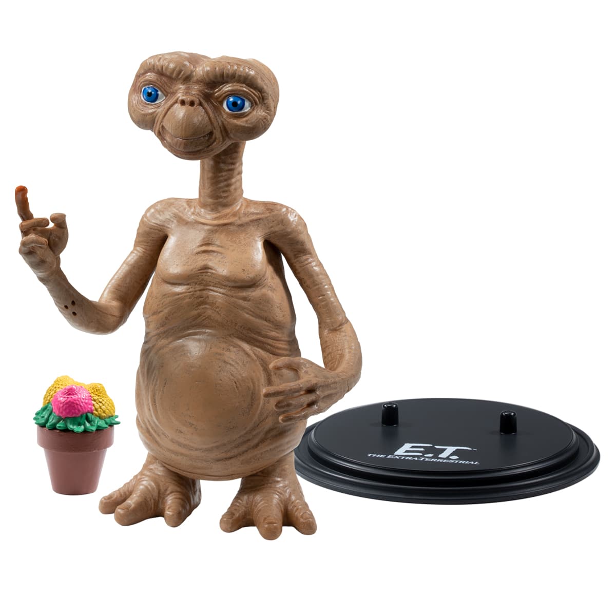 Figurine E.T L'Extra Terrestre Avec Plante 40 ans Anniversaire Du Film Culte de Steven Spielberg