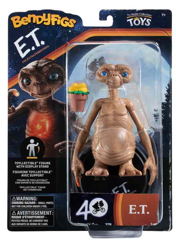 Figurine E.T. L'Extra-Terrestre Avec Plante 40eme Anniversaire Du Film Culte de Steven Spielberg