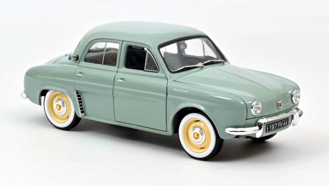 Miniature Voiture Renault Dauphine Bleu Azur 1958 Norev 1/18