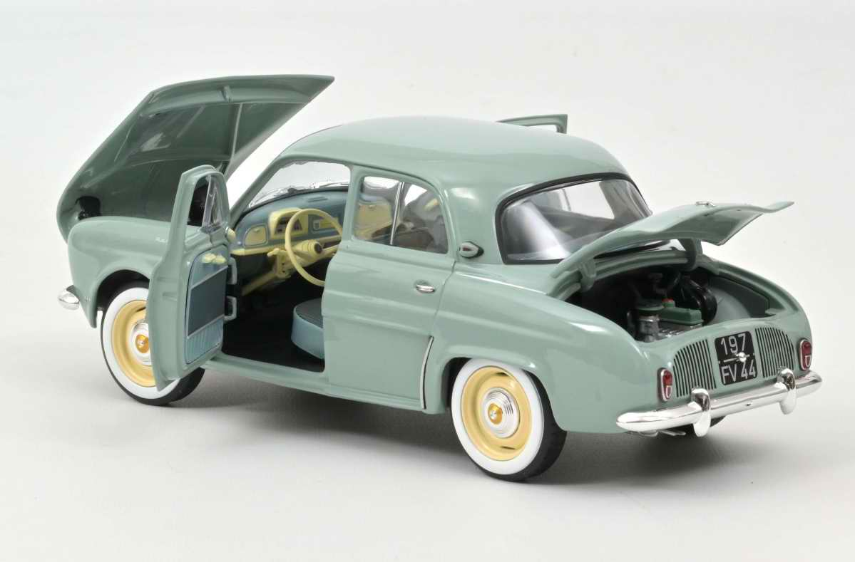 Miniature Voiture Renault Dauphine Bleu Azur 1958 Norev 1/18