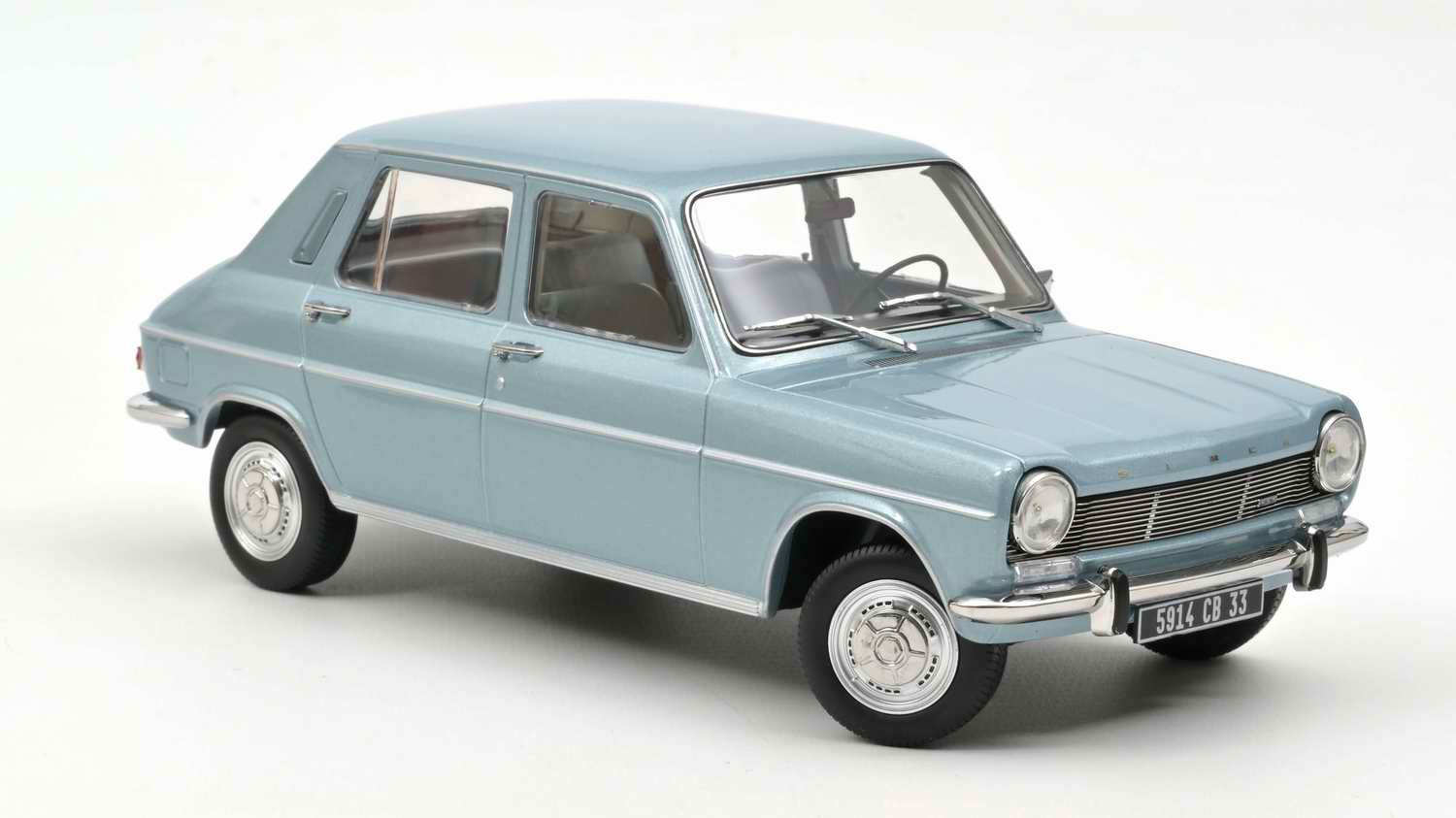 Miniature voiture métal SIMCA 1100 gls bleu estoril Norev 1/18