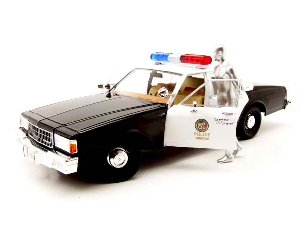 Voiture Chevrolet Caprice Police Avec T1000 Métal Liquide 1/18 TERMINATOR 2 T2 le jugement dernier