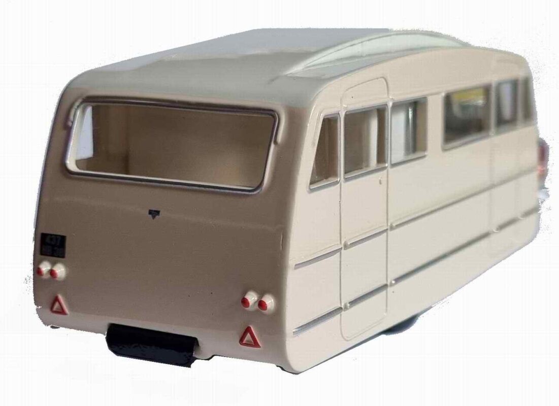 Simca Vedette Chambord 1958 avec caravane Henon Norev 1/43