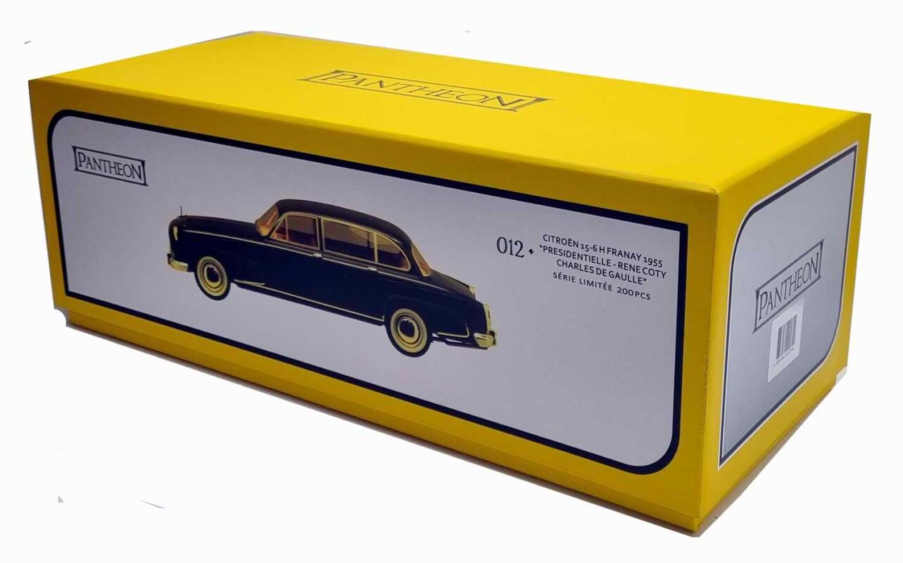 Miniature STL France – Citroën 15CV Limousine Présidentielle 1955 – 1/43 Résine