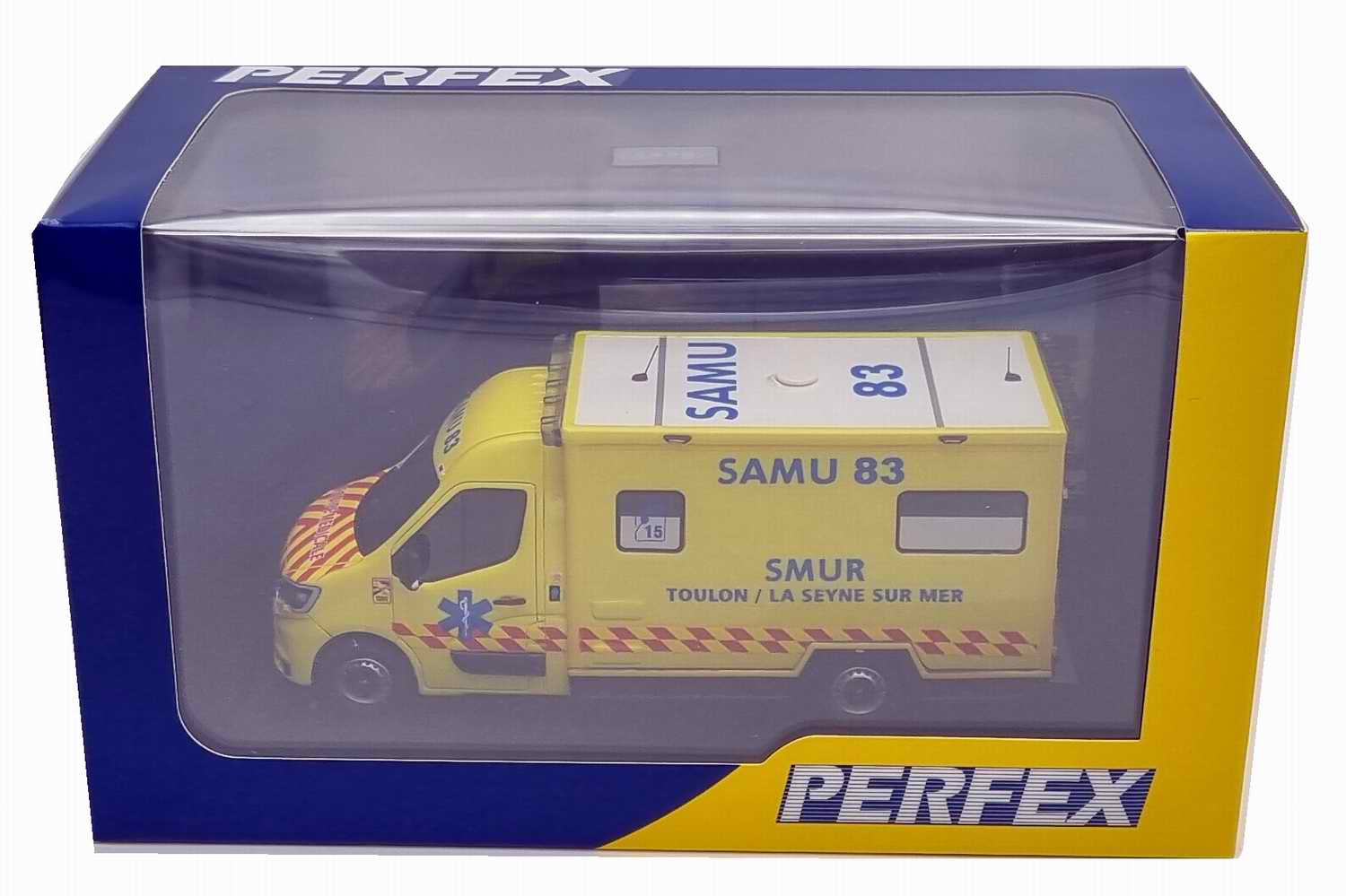 Miniature Ambulance RENAULTMaster TIB SAMU 83 SMUR Toulon La Seyne Sur Mer 1/43