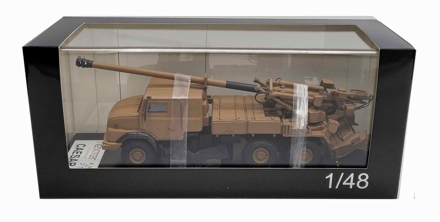 Maquette Nexter Camion Renault Canon Automoteur CAESAR 6X6 de 155mm brun Terre Armée de Terre