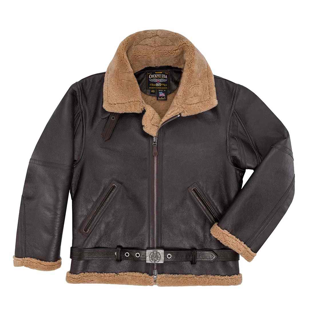 Blouson RAF de la Royale Air Force en peau de mouton COCKPIT - AVIREX