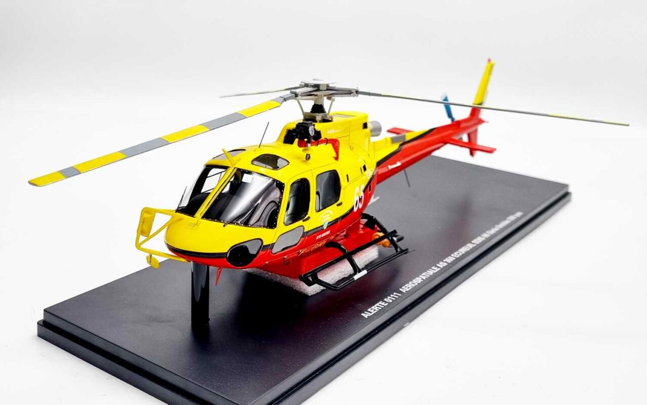 Maquette Hélico Aérospatiale Ecureuil AS350 – Sécurité Civile, Bombardier, 1/43, Résine, Neuve