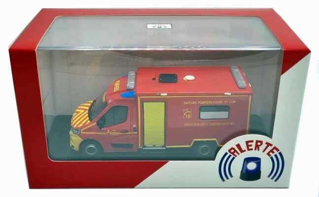 ALERTE, RENAULT Master 2019 TIB VSAV SDIS 28 Eure et Loir, 1/43