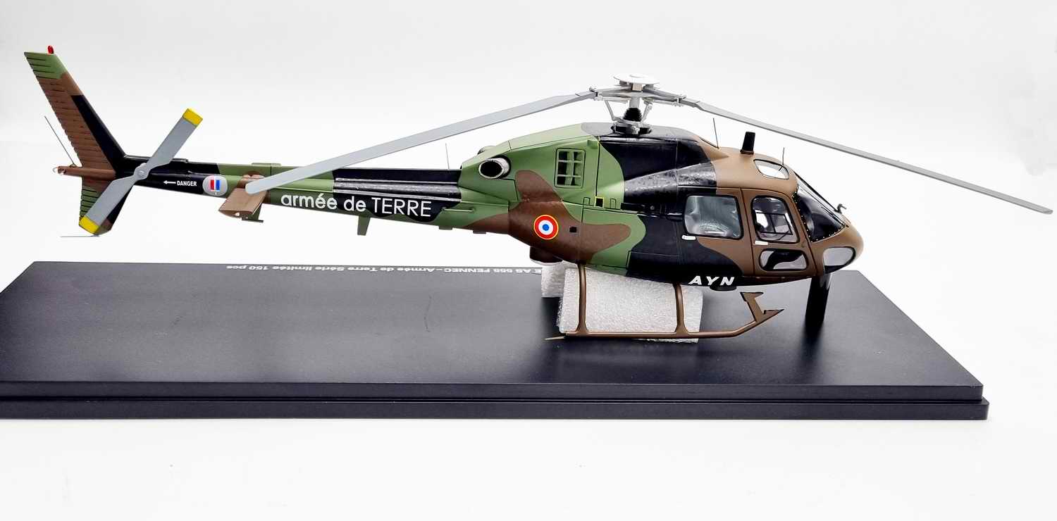 Maquette Hélicoptère Fennec2 AS555 armée de TERRE Française Camouflage OTAN 1/43