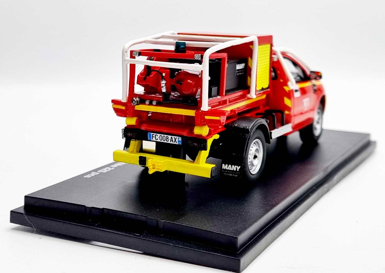 Voiture de Collection FORD RANGER Pompiers CELUlLE pompierCCF MANY SDIS24 DORDOGNE 1/43