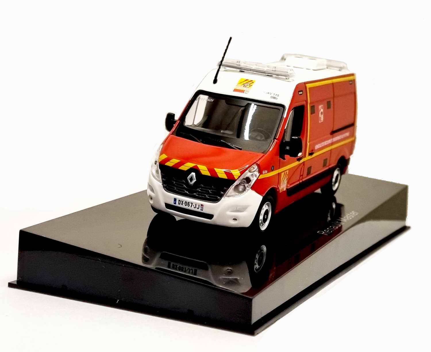 Miniature camion pompiers VSAV véhicule secours à victime 1/43 Norev