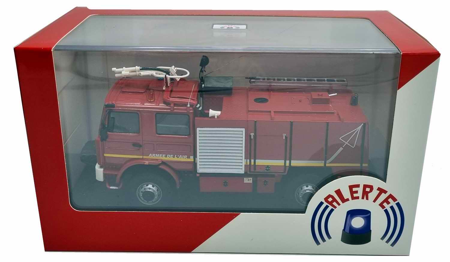 Camion RENAULT G230 Véhicule d'Intervention Rapide Polyvalent VIRP 10 M7 Pompiers de l'Armée de l'Air 1/43 ALERTE