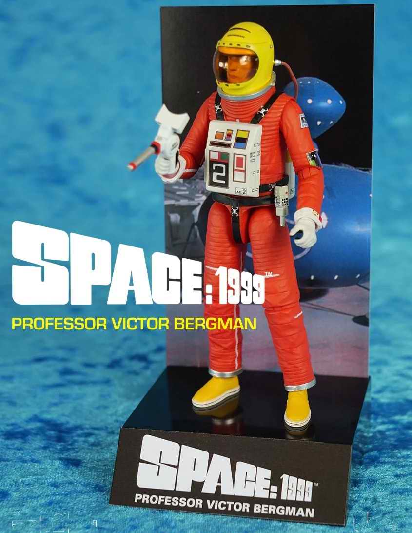 COSMOS 1999 Figurine du Professeur Victor Bergueman en Combinaison Spatiale Alpha Edition Limitée 3000 pcs