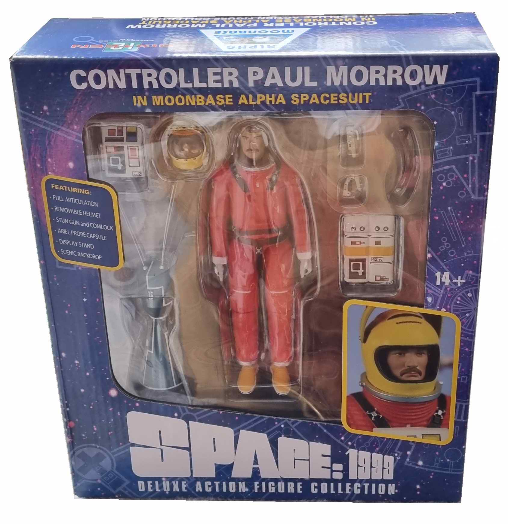 COSMOS 1999 Figurine du Commandant En Second Paul MORROW en Combinaison Spatiale Alpha Edition sonde Ariel Limitée 3000 pcs