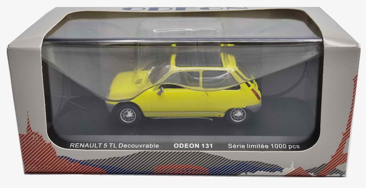 Voiture R5tl Miniature Renault5 TL toit découvrable 1/43