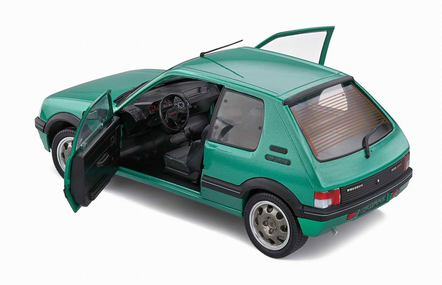 Voiture Miniature PEUGEOT 205Griffe GTI de 1992 Vert fluorite Solido 1/18