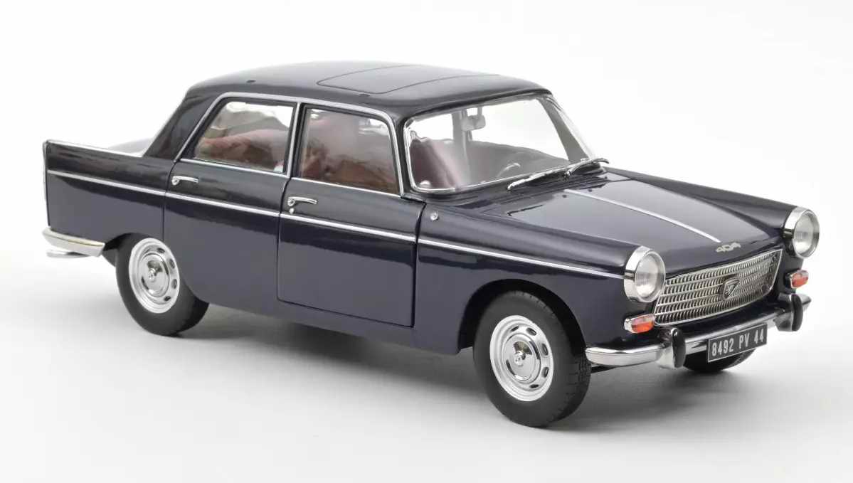 PEUGEOT 404 de 1965 Bleu Amiral Voiture de Collection NOREV 1/18