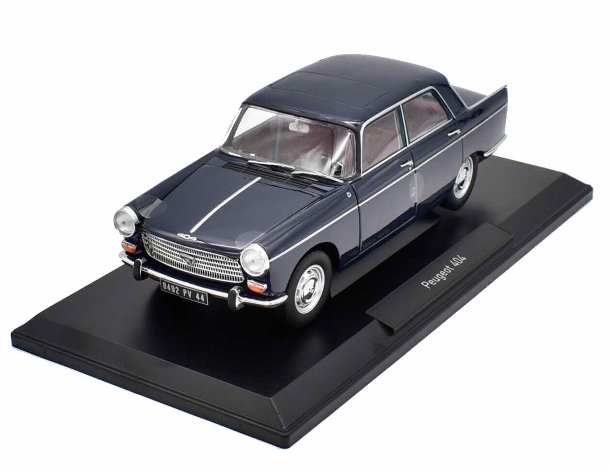 PEUGEOT 404 de 1965 Bleu Amiral Voiture de Collection NOREV 1/18