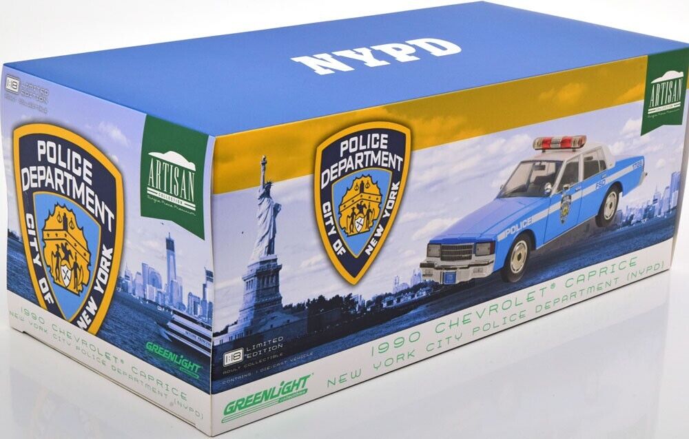 Voiture miniature Caprice Police NewYork niouyorke City Police Department NYPD Métal 1/18