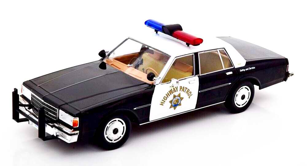 Voiture miniature ChevroletCaprice Police California Highway Patrol Métal 1/18