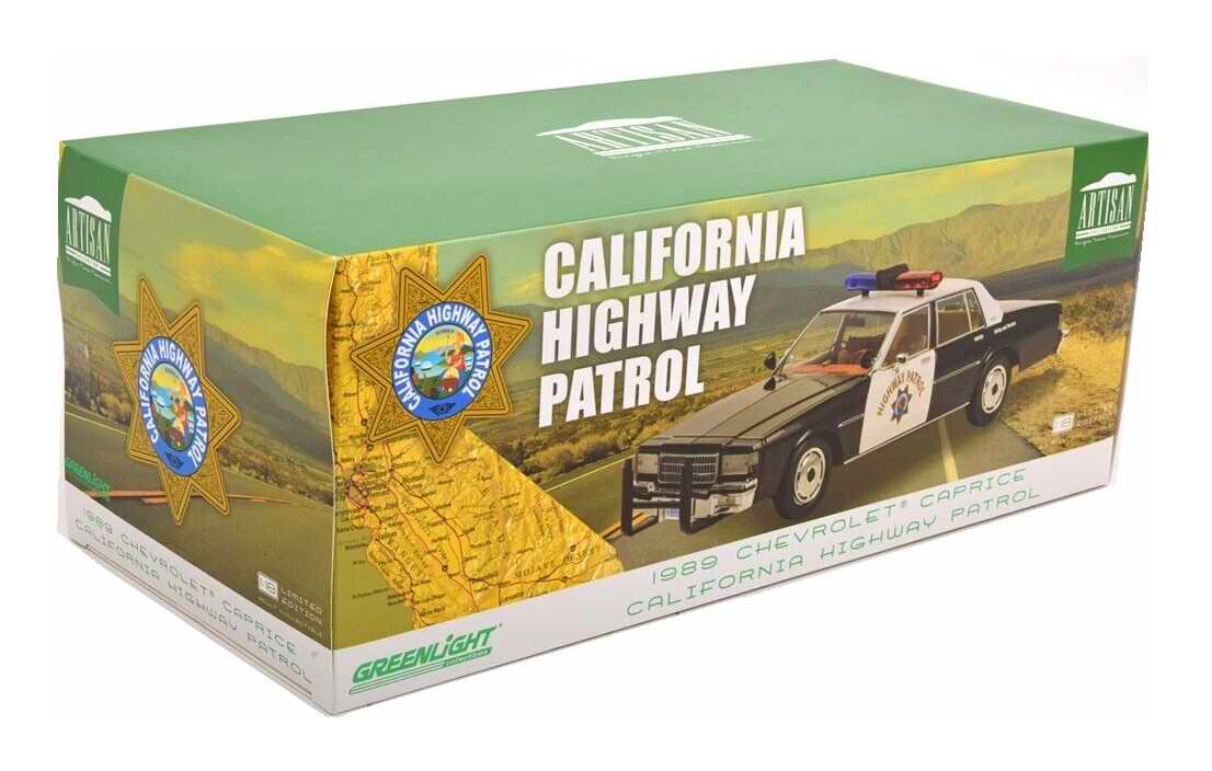 Voiture miniature Caprice Police chips California Highway Patrol Métal 1/18