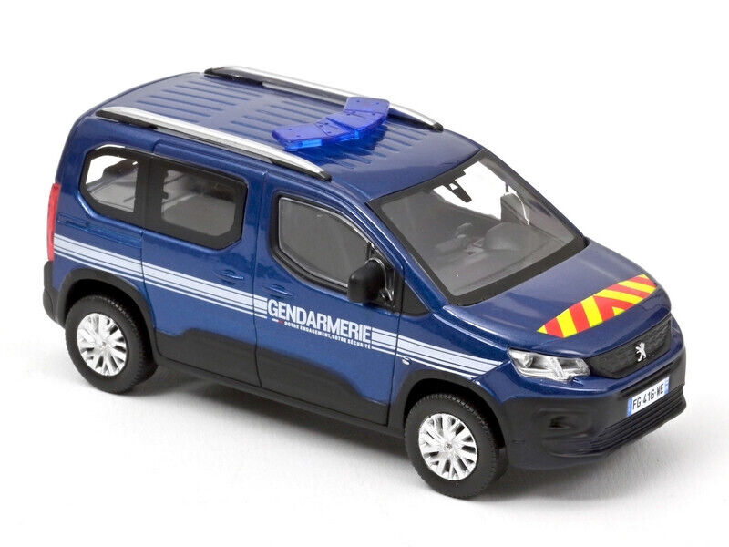 Miniature voiture PEUGEOT Rifter GENDARMERIE Outremer 2019 1/43 Norev