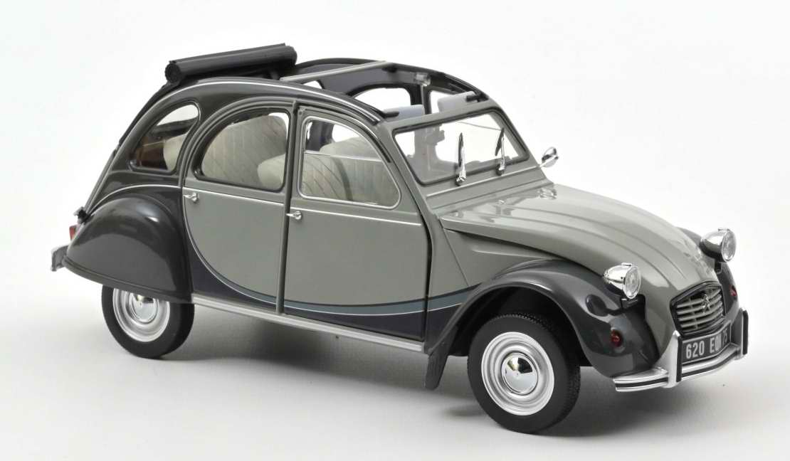 Voiture miniature Citroën 2CV A 1950 - Gris - Echelle 1/18ème