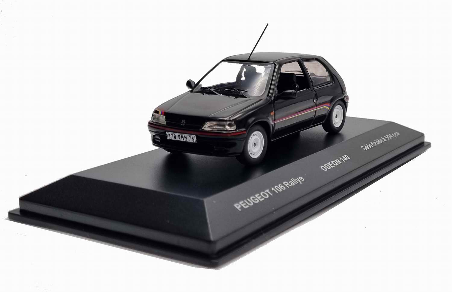 PEUGEOT 106 Rallye Noire Voiture de Collection 1/43 Série Limitée