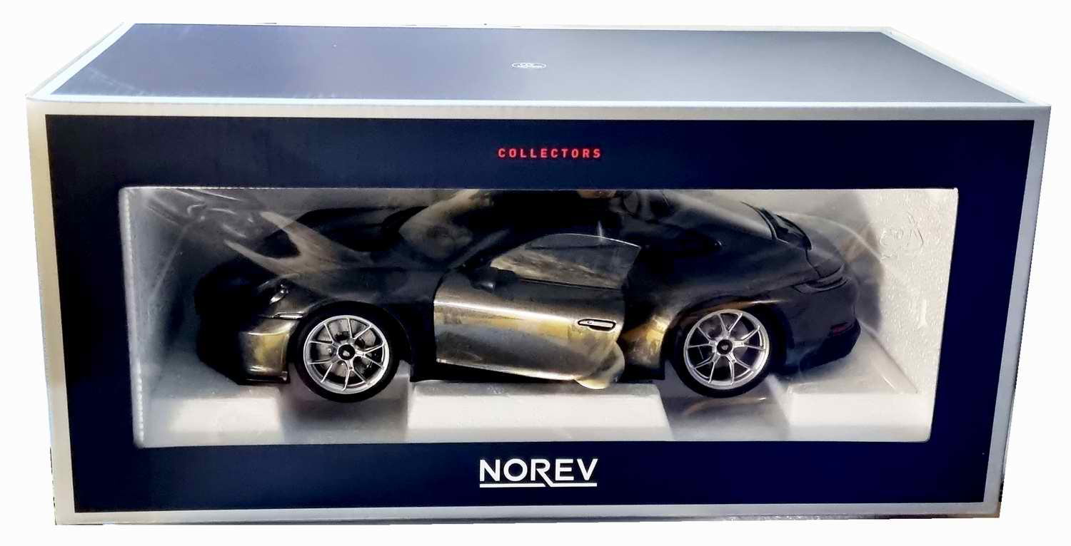 NOREV Porsche 911 Turbo 2010 Echelle 1:18 Voiture Miniature - Gris