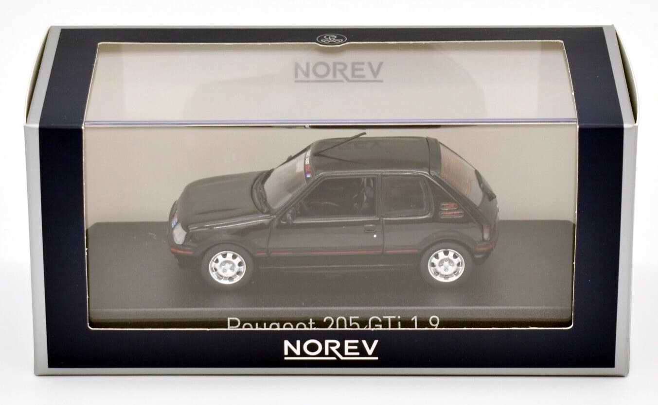 Voiture miniature PEUGEOT 205PTS GTI 1.9L Noir PTS Peugeot Talbot Sport Norev 1/43