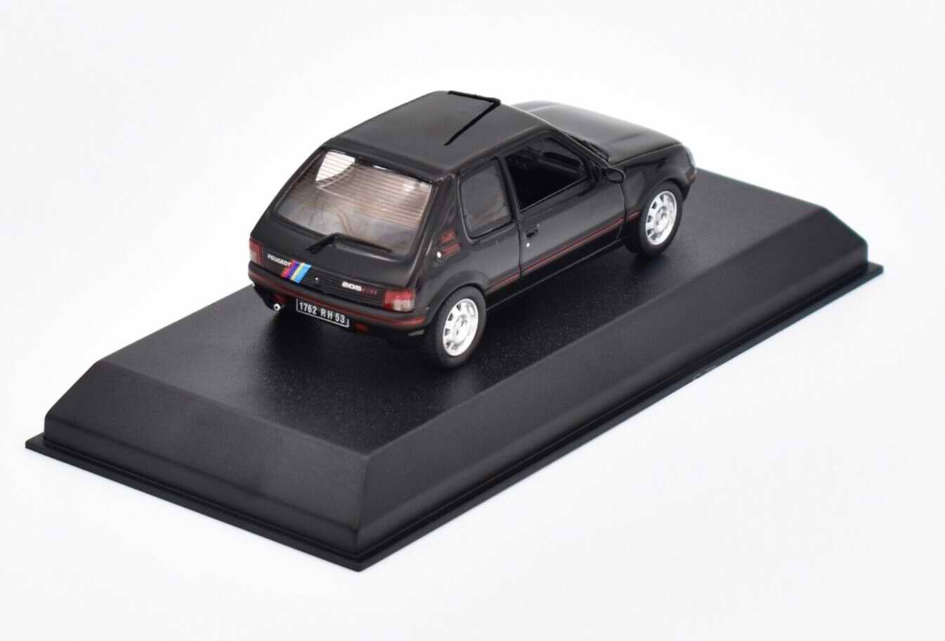 Voiture miniature PEUGEOT205GTI 1.9 Noir PTS Peugeot Talbot Sport Norev 1/43