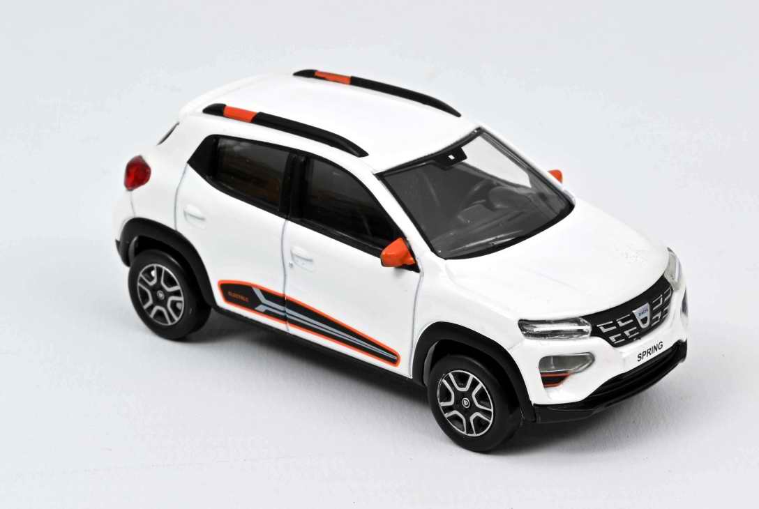 Voiture miniature DACIA Spring Confort électrique Plus 2022 Blanc Kaolin NOREV 1/43