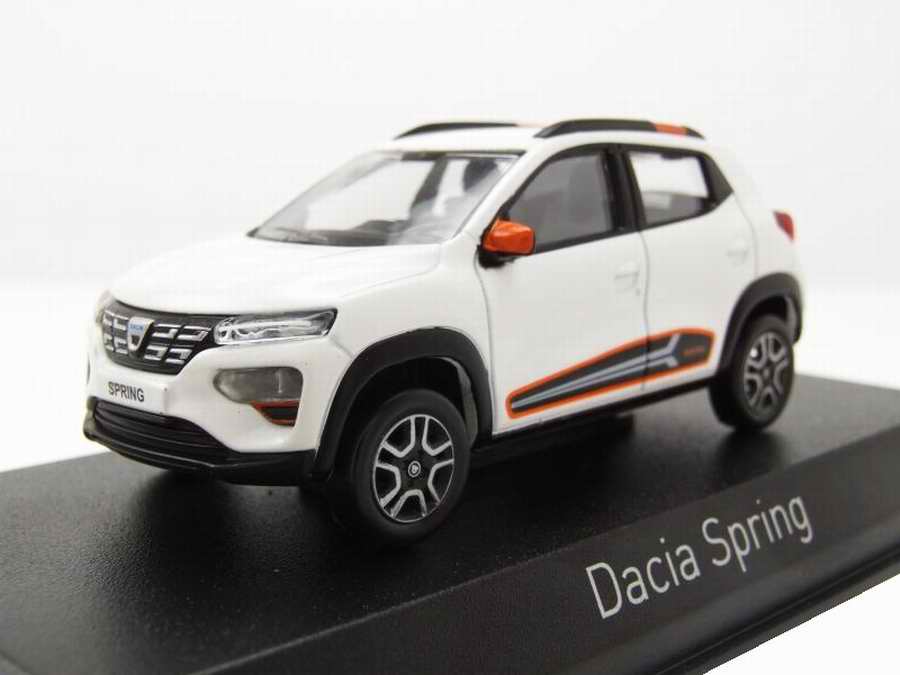 Voiture miniature DACIA Spring Confort Plus 2022 Blanc Kaolin NOREV 1/43