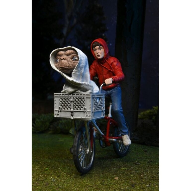 Figurine E.T. NECA 40e Anniversaire – Couverture Blanche – 13 Cm