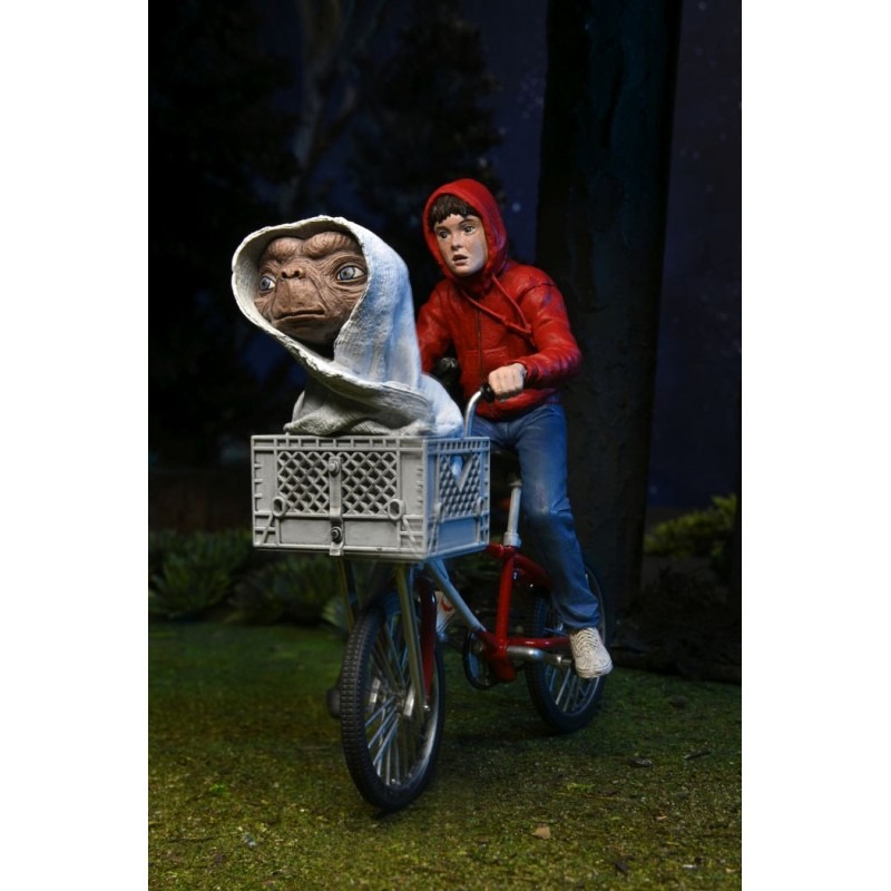 Figurine ElLiott E.T L'Extra Terrestre Avec vélo du film ITi Spielberg