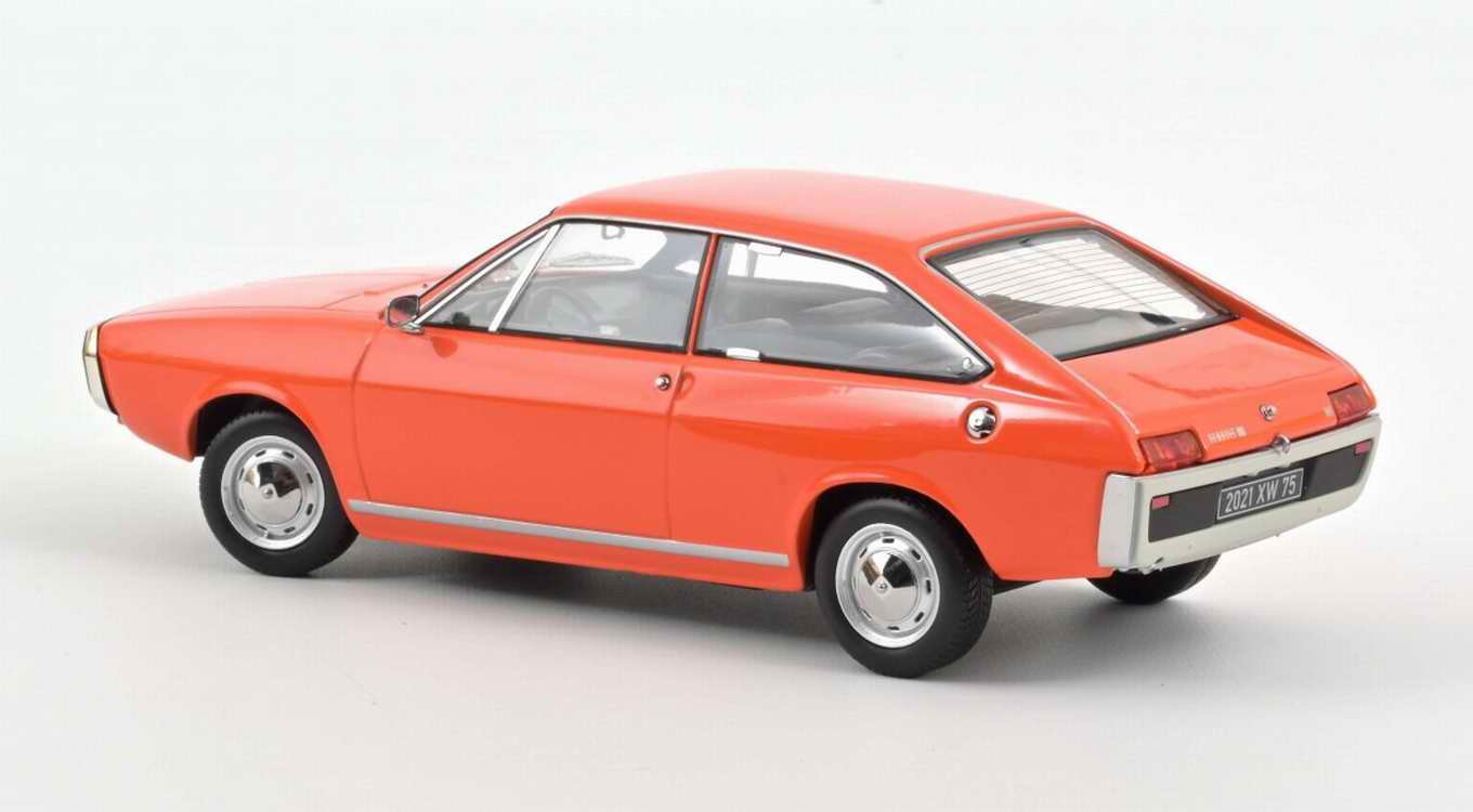 Voiture R15 miniature RENAULT15 TS orange Norev 1/18