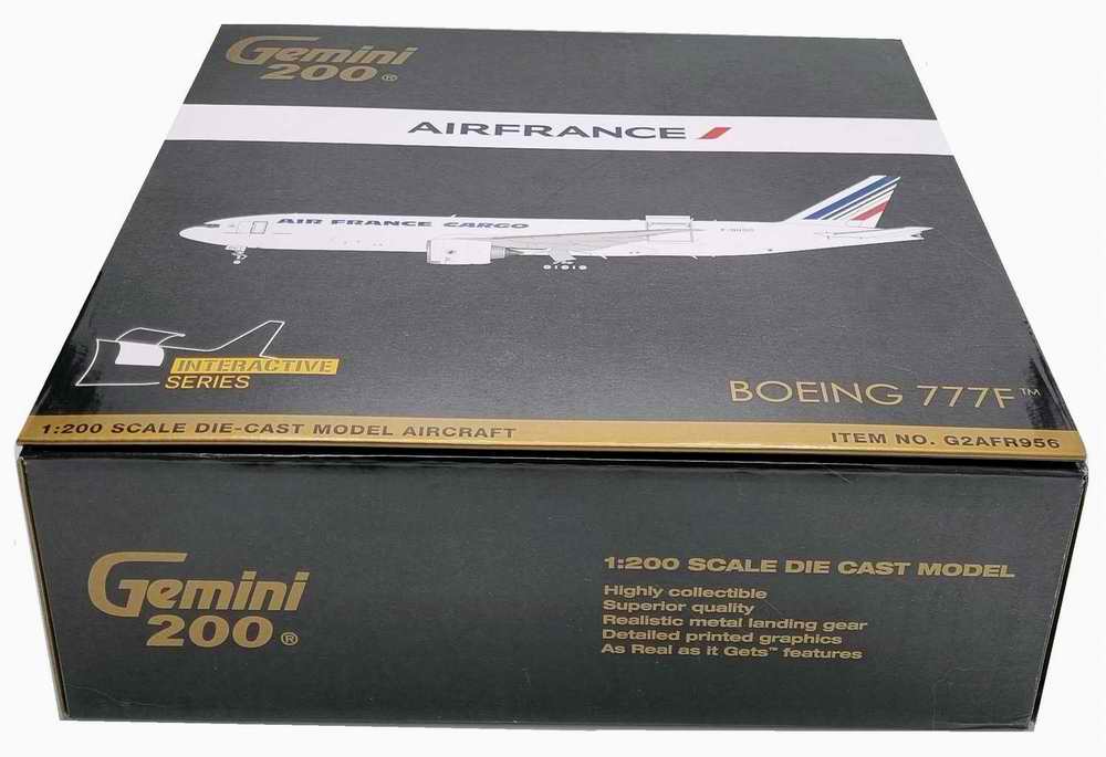 maquette Avion BOEING 777-200F Cargo Métal AIR FRANCECargo Interactive 1/200