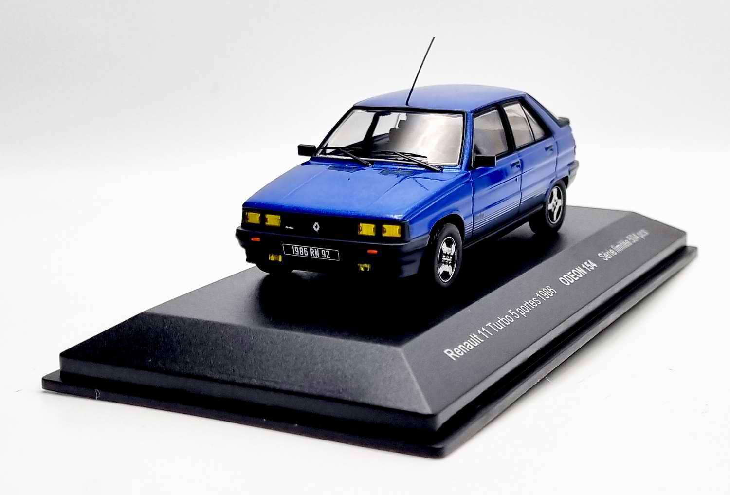Voiture Miniature Renault 11 Turbo R11 Bleue métal 1/43