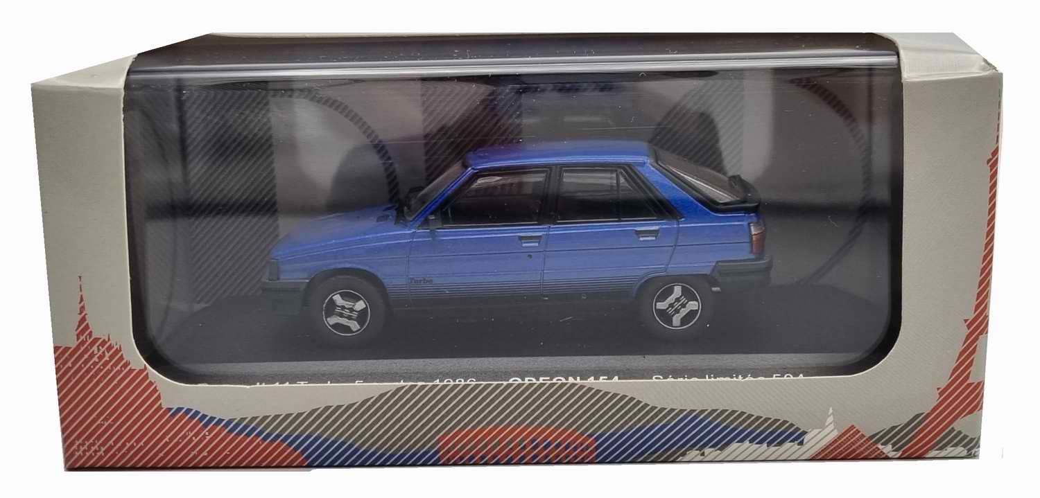 Voiture Miniature Renault11 R11turbo 1986 bleu lumière 1/43