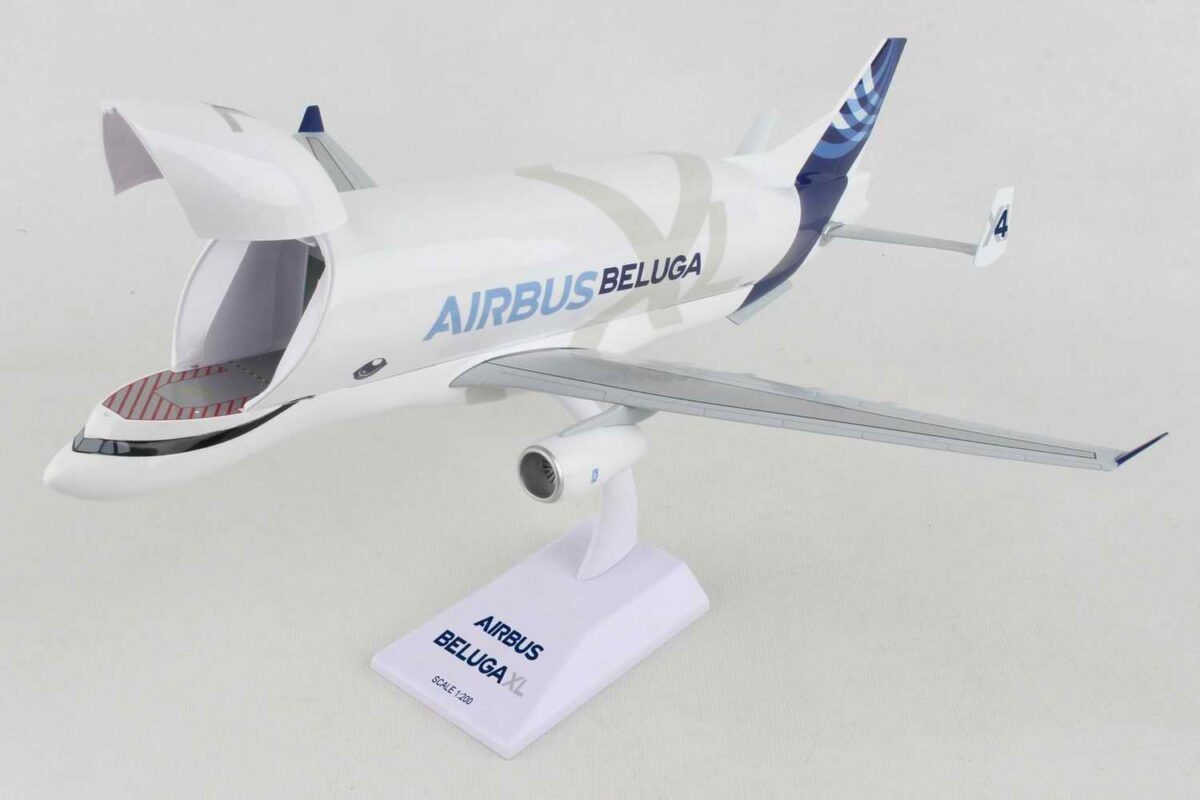QIYUMOKE – Maquette Avion A330 Beluga XL5 – Échelle 1/150 – Modèle Moulé Sous Pression – 42x40x12.6 Cm – Support Inclus – Figurine De Collection