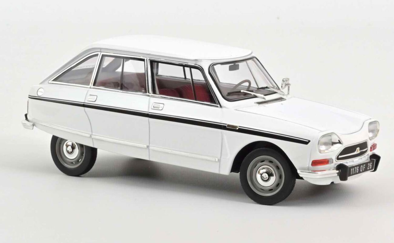 CITROËN Ami Super 1974 Blanc Meije Voiture de Collection NOREV 1/18