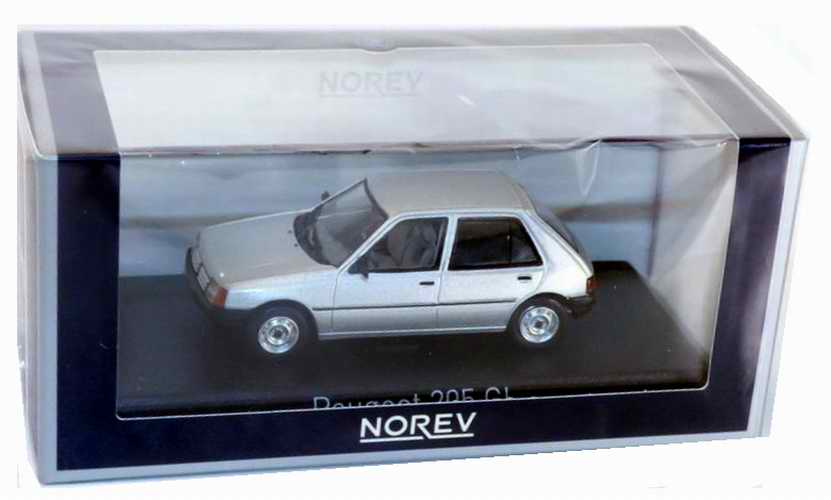 Voiture 205GL miniature en métal PEUGEOT 205 GL Gris Futura 1/43