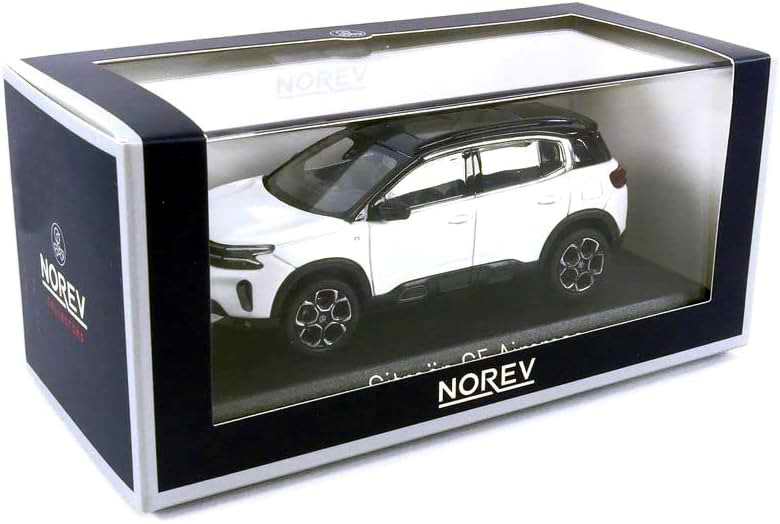 Voiture Miniature CITROENC5 Aircrosse 2022 Blanc nacré et Noir 1/43 NOREV