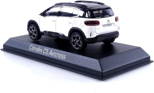 Miniature Citroën C5 Aircross Blanc Nacré - Toit Noir 2022 - Échelle 1/43 - Métal Die-Cast - Idée Cadeau Voiture