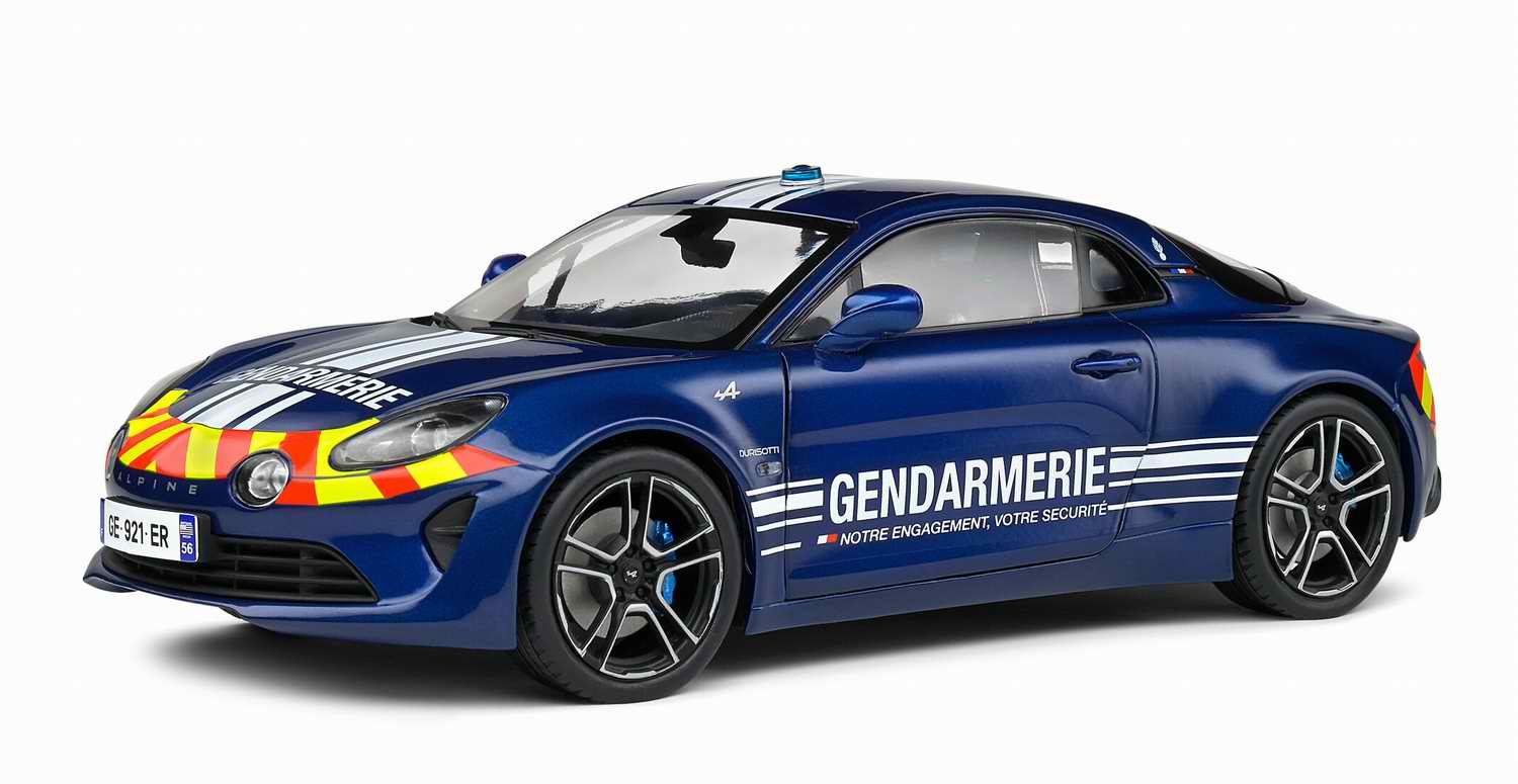 Voiture Miniature ALPINE A110 GENDARMERIE 2022 Solido 1/18