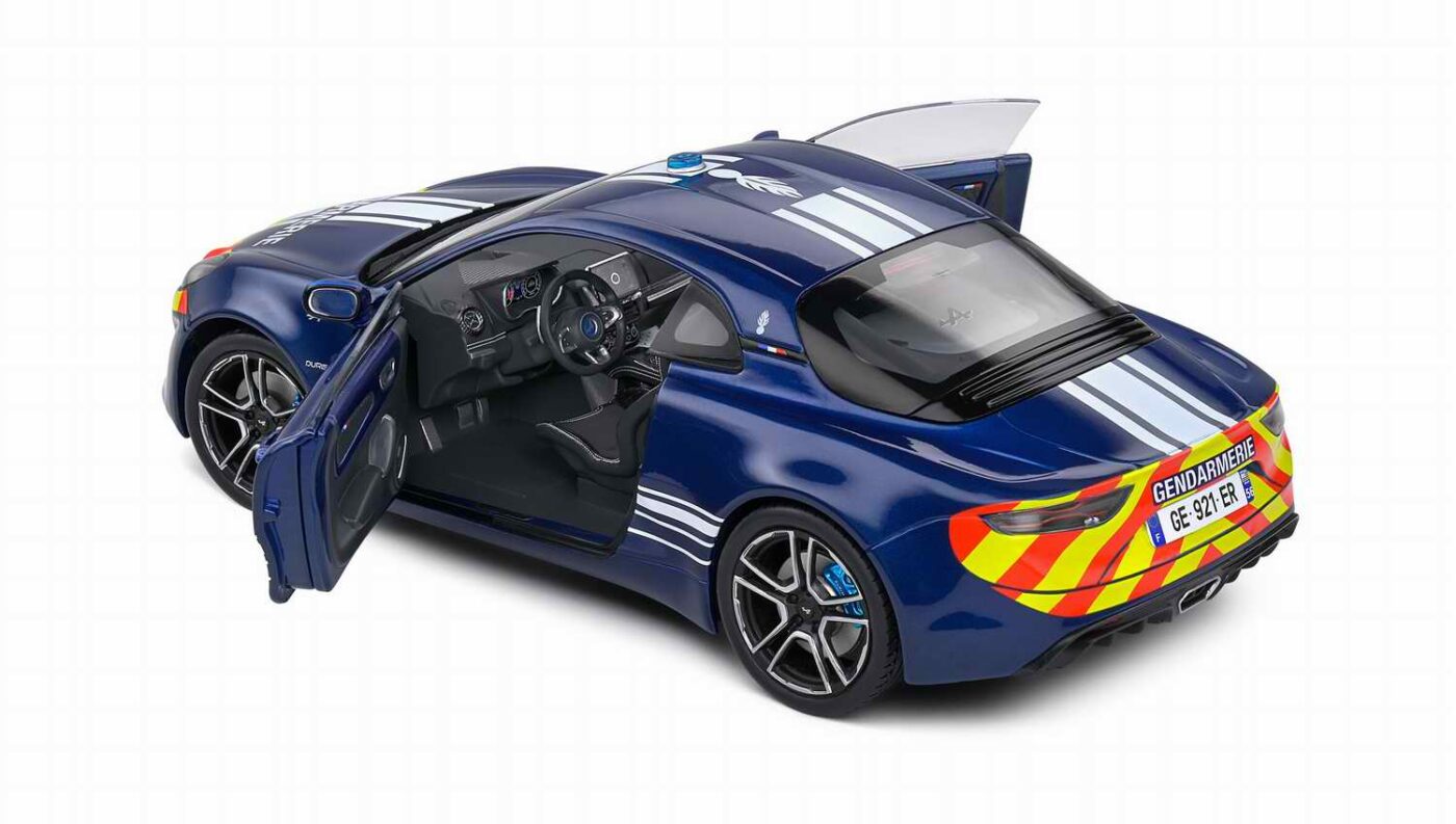 Alpine A110 Gendarmerie Blue 2023 1/18 SOLIDO - S1801628