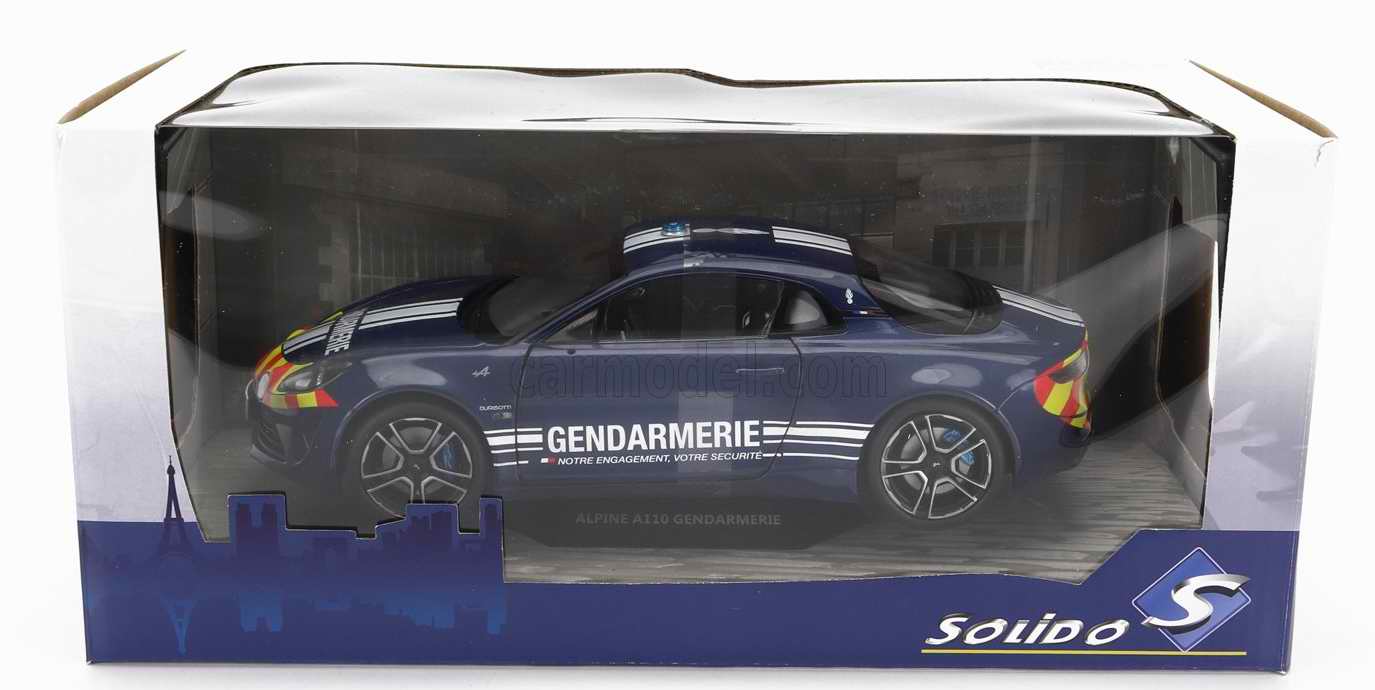 Voiture Miniature Renault ALPINE A110 GENDARMERIE 2022 Solido 1/18